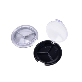 

Single Case Round Jar Powder Cosmetics Compact Sample Container 1pc Mini Plastic Empty Eyeshadow Case Palette DIY Makeup Tool