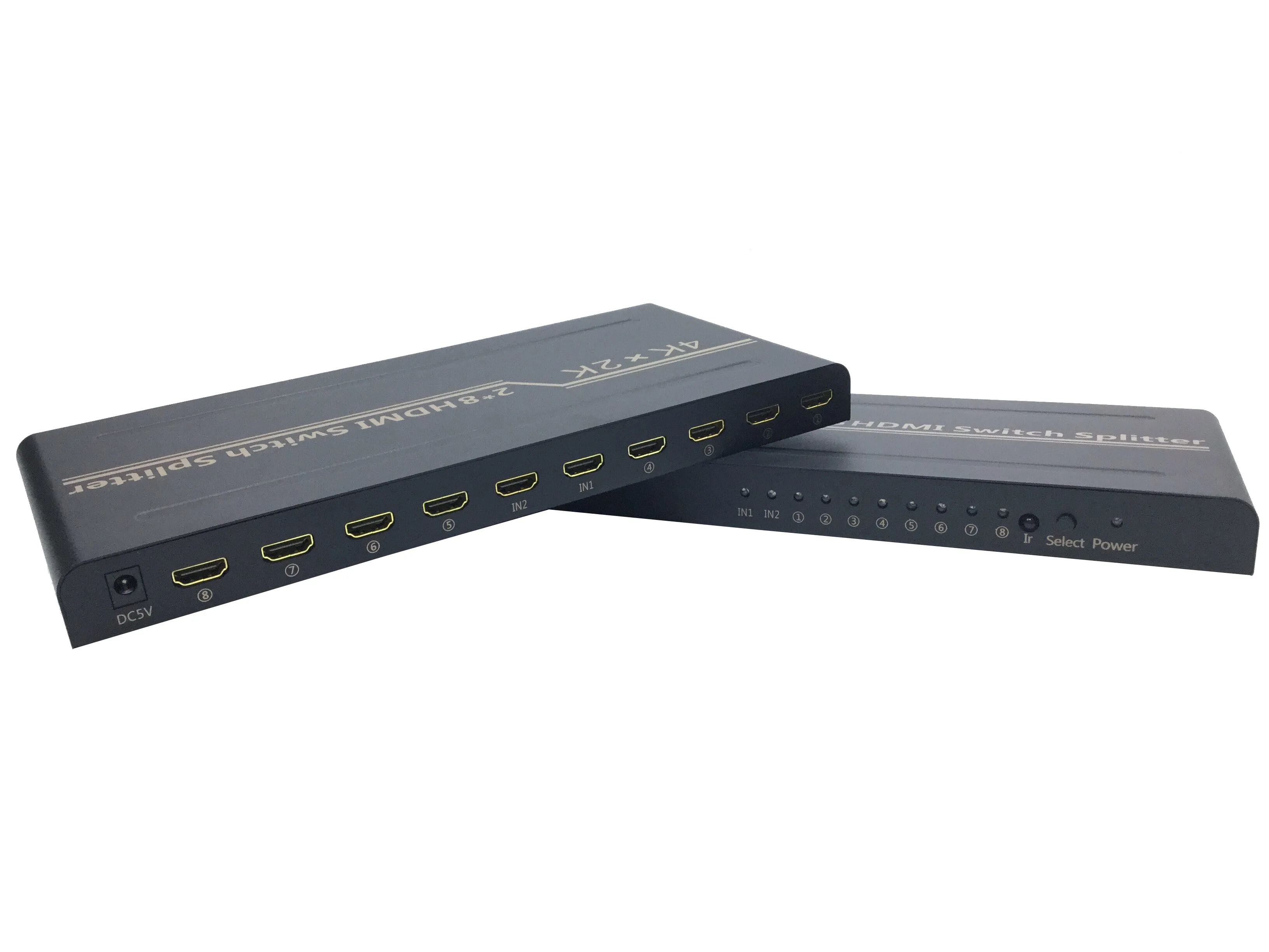 HDMI сплиттер, 2 в 8 выход 4k видео компьютер ТВ монитор HD перфоратор 1080P для ТВ, dvd-плеер, спутниковый ресивер, приставка, и т. Д