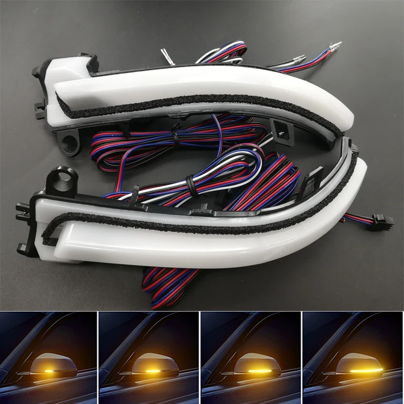 

Side Rearview Mirror Indicator Blinker Light Sequential Dynamic Turn Signal For Bmw X1 E84 F20 F21 F30 F35 F32 F33 Ground Lamp