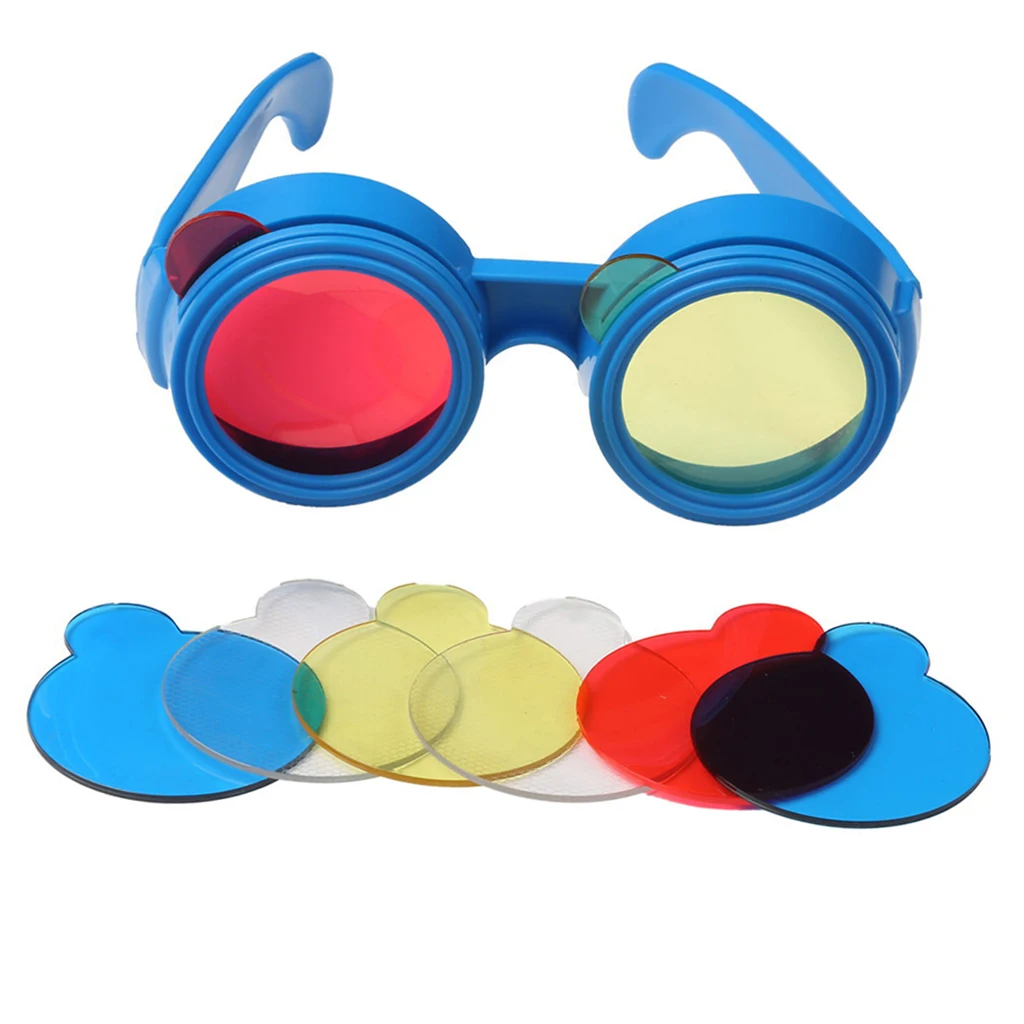 Kid Glasses Toy Science Experiment Three Primary Color Optical Learning Game Kid Glasses Toy Science Experiment Three Primary Color Optical Learning Game