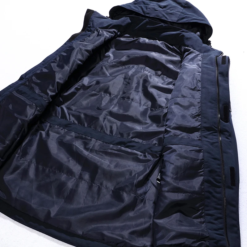 60% OFF Winter Jacket Men Hooded Warm Cotton Coat Pocket Fashion Thick Windproof Military Parkas High Quality Outdoor Windbreaker Padded