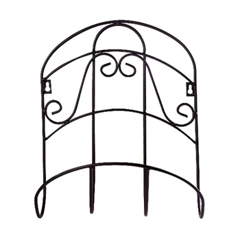 

Garden Hose Holder Storage Rack Durable Tidy Retro Hanger Reel Water Pipe Universal Wall Mounted Decorative Iron Sturdy