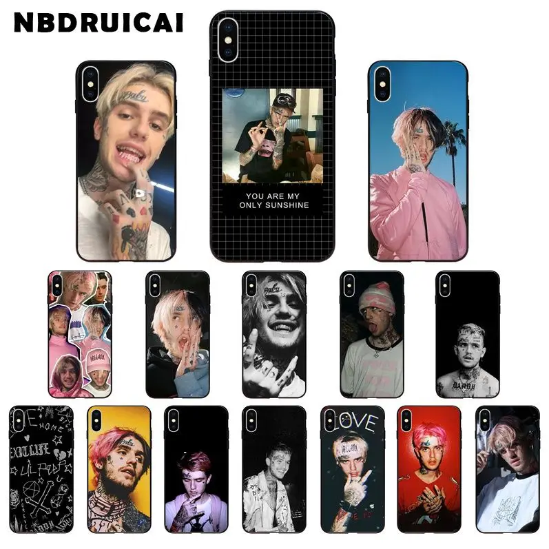 NBDRUICAI Lil Peep Bo мягкий резиновый черный силиконовый чехол для телефона iPhone 11 pro XS MAX 8 7