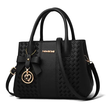 

PU Leather Embroidery Women Handbags Totes Bag Fashion Top-handle Crossbody Shoulder Bags Handle Tassel Messenger Bags sac