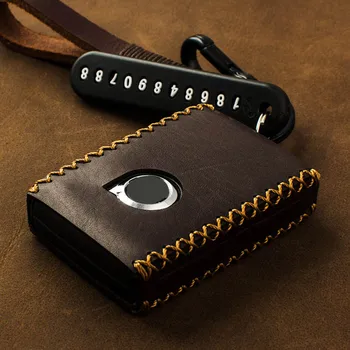 

Genuine leather car key cover case bag protector casing for volvo S90 XC60 XC90 V90 XC40 S60L S80L XC60 S60 V60 car styling