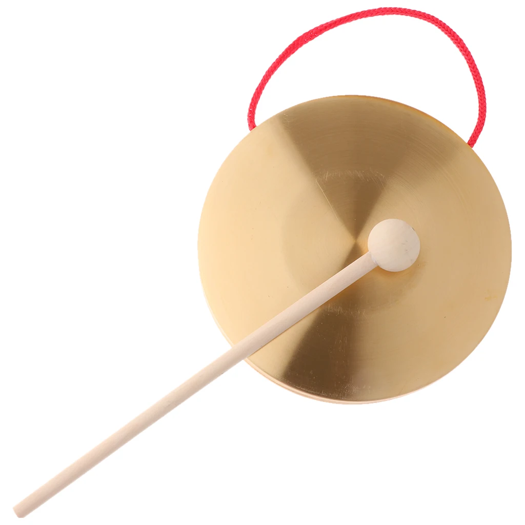 Металлический ручной Гонг традиционный инструмент Cymbal с круглым молотком 15