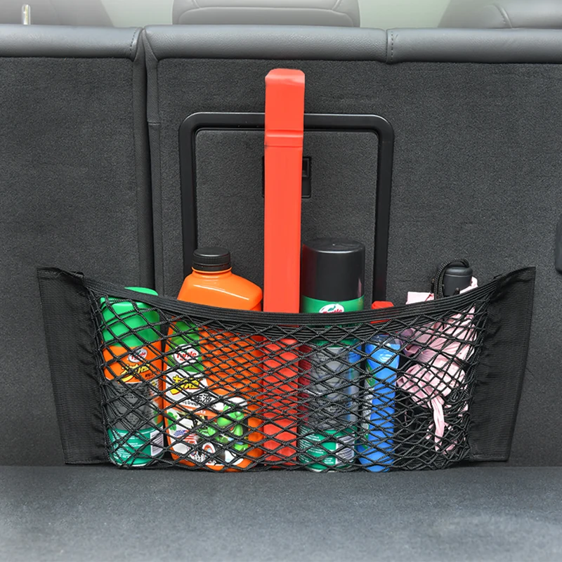 

Universal Mesh Net Storage Bag for Car Trunk Auto Cargo SUV Organizer Stowing Box Luggage Holder Nets Interior Accessories