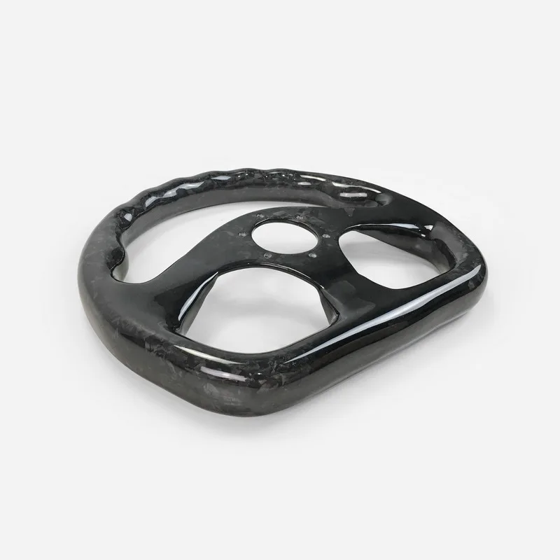 Универсальный чехол с глянцевой отделкой из кованого углеродного волокна для плоского рулевого колеса(диаметр 320 мм, 6 болтов 70 мм PCD) для EVO 7 8 9 10 GTS