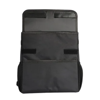 

Portable Car Trash Bag Leakproof Car Seat Back Garbage Can with Lid Storage Organizer Pockets for Travel Outdoor Car Interior