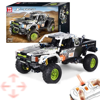 

MOC 1090Pcs 2.4G 4CH Off-road Vehicle DIY Building Block Model Assembly Construction Model Gift For 8+