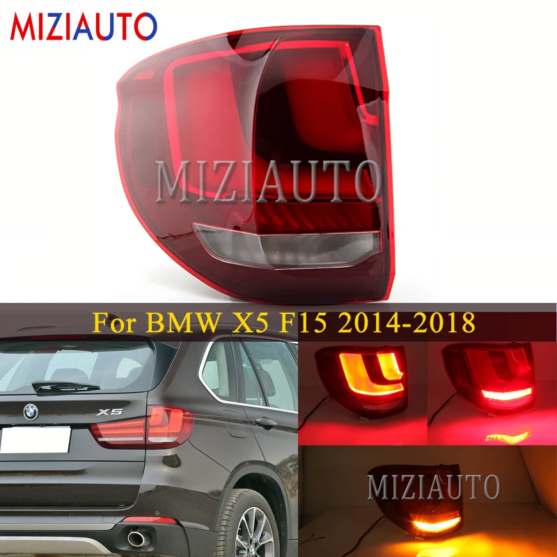 

For BMW X5 F15 28i 30i 35i 48i 50i 2014-2018 Outer side tail light Warning Light Brake Light Rear Bumper Light Fog lamp