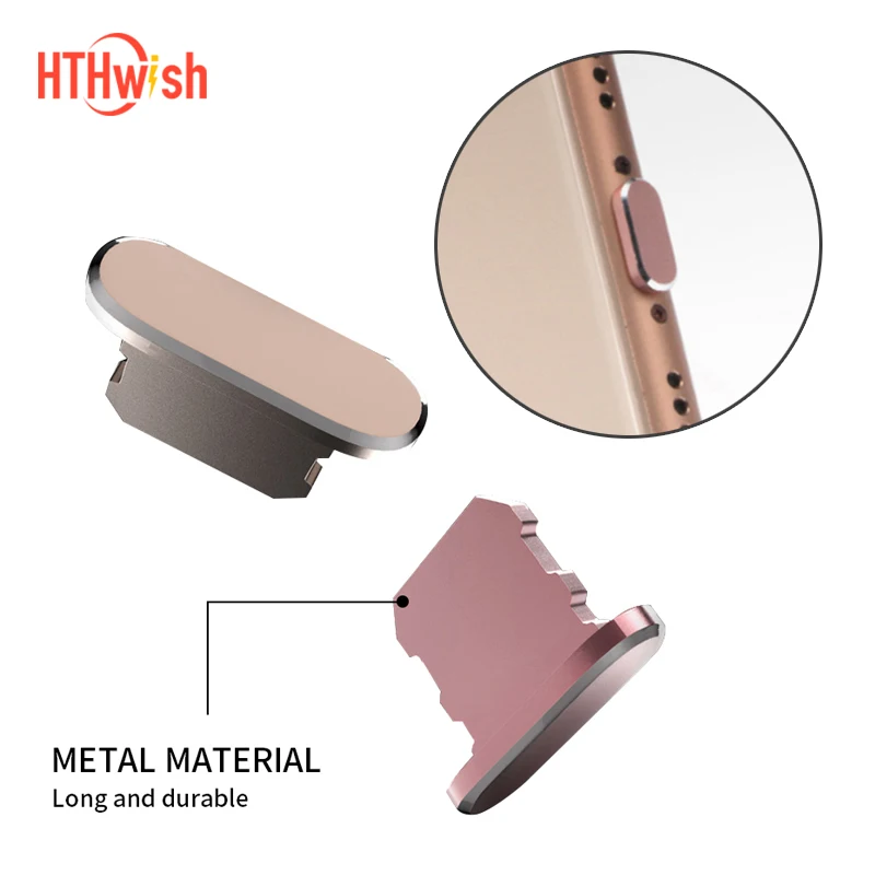 Купить Metal Dust plug Charging Port Charger Anti Plug Cap Stopper Cover For IPhone 7 8 Plus XS Max Mobile phone dust  Мобильные телефоны | Dust Plug (4000803528651)