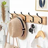 Nordic Fashion Home Decor Coat Hook Double Hooks Hallway Bedroom Door Hat Clothes Rack Hanger Kitchen Toilet Wall Brack Hook 2