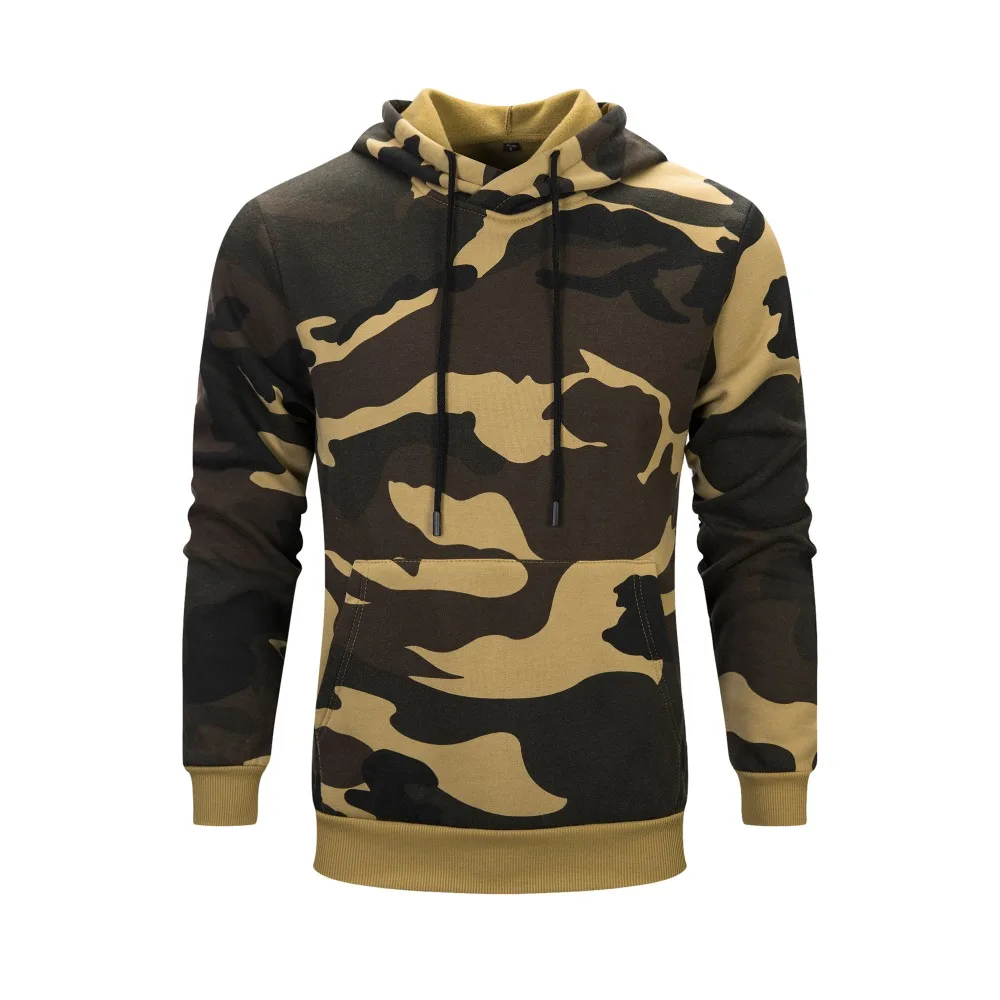 Günstig Camo Hoodies Männer Military Tasche Mit Kapuze 2020 Herbst Winter Armee Grün Sweatshirt Herren Camouflage Fleece Hoodie Männlichen Hip Hop