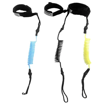 

Stretchable Foot Leg Rope Surfing Paddle Leash Coiled Ankle Assault Boat Stand Up Kayak Accessory Elastic Strap Surfboard Canoe