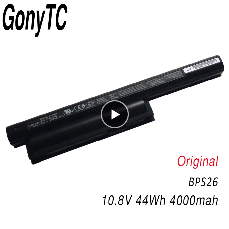 Оригинальный аккумулятор для Sony литий-ионный ноутбука Vaio BPS26 VGP-BPL26 VGP-BPS26 BPS26A SVE141