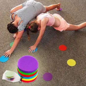 

30Pcs Round Mat Carpet Marker Spot Stitch Markers for Teacher Sit Classroom Teaching Tools Early Educational Toy Gift R7RB