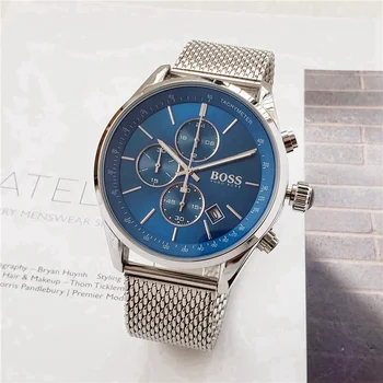

Luxury Brand quartz women Watches Quartz men Watch Stainless Steel Strap wristwatch classic business dress boss watch 687