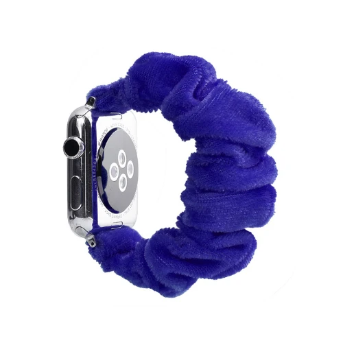 blue Обтянутая тканью; эластичный ремешок для наручных часов Apple Watch 38 мм/40 мм/42 мм/44 мм наручных часов iwatch серии 5/4/3/2/1 браслет наручный ремень аксессуары - Цвет ремешка: blue