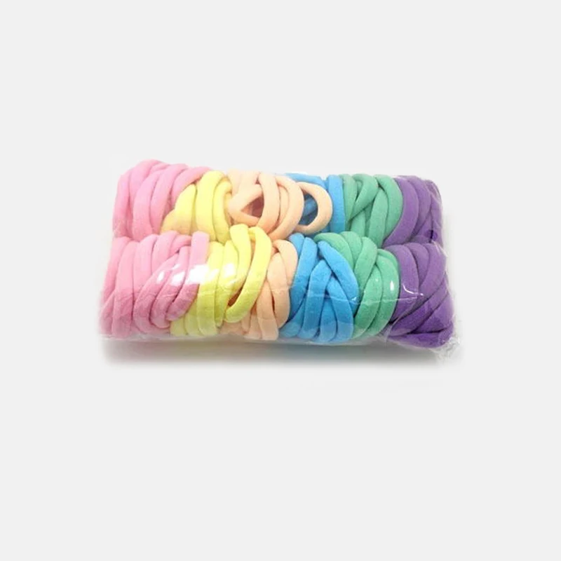 3 50/100 шт Vrouwen Meisjes 4 см конфеты Kleuren нейлон Elastische Haarbanden Paardenstaart Houder для Elastiekjes Chouchou Hoofdband haar - Цвет: 3