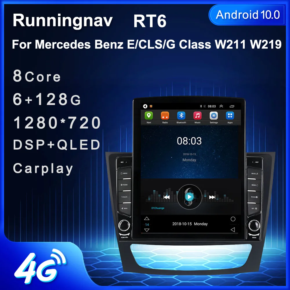 9 7 &quotAndroid 10 1 для Mercedes Benz E/CLS/G Class W211 W219 tesla Автомобильный GPS Радио Стерео навигатор |