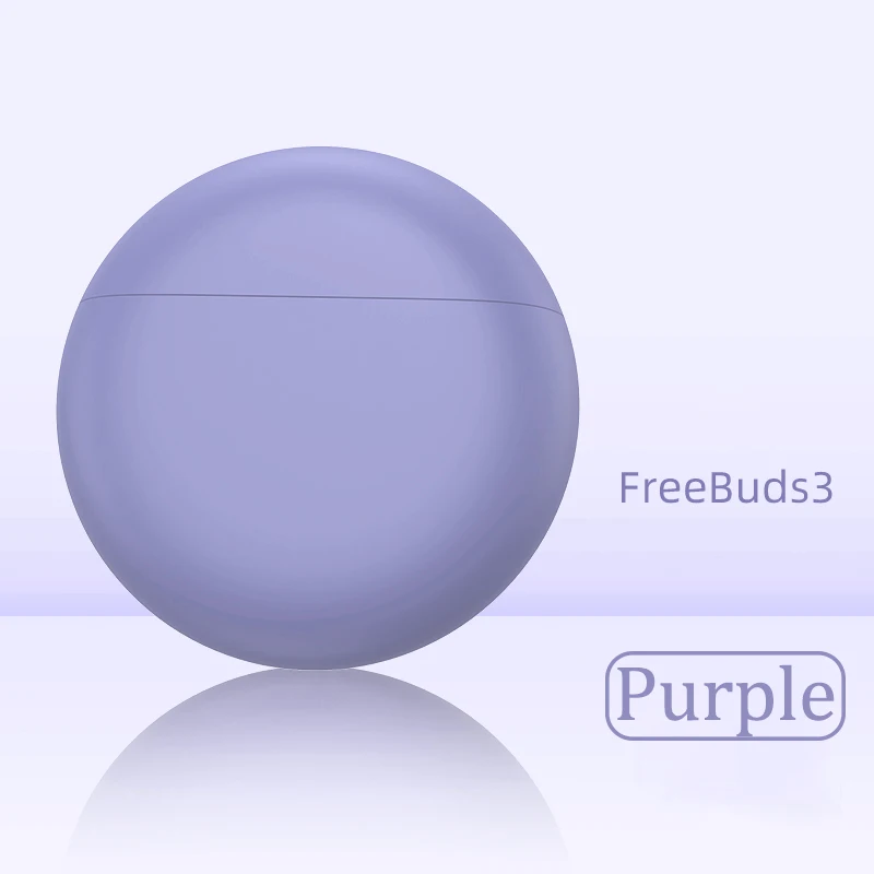 Purple Auroras для huawei FreeBuds 3 Чехол жидкий силиконовый беспроводной Bluetooth наушники аксессуары защитный чехол для FreeBuds 3 - Цвет: Purple