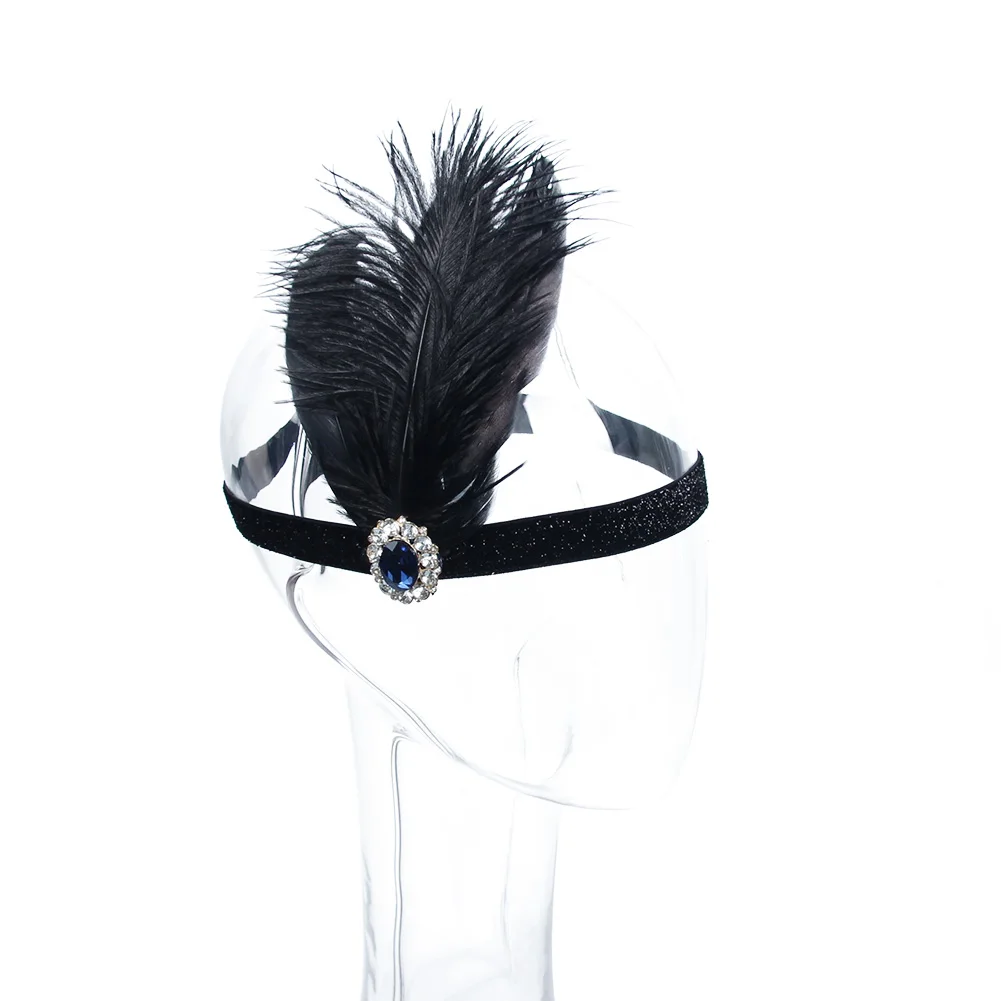 Женский головной убор, винтажный эластичный пояс, праздничный костюм, нарядное платье, Хлопушка 1920s - Цвет: 1