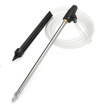 

Sandblaster Pressure Washer Sand Wet Blaster Nozzle 1/4inch Quick Connect Sandblasting Device Kit Suction Pipe