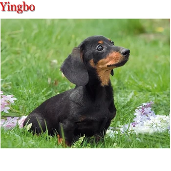 

Dachshund dog Full Square Diamond Painting Animal cute Dog DIY Diamond Embroidery 5D Rhinestones pet Picture By Numbers decor