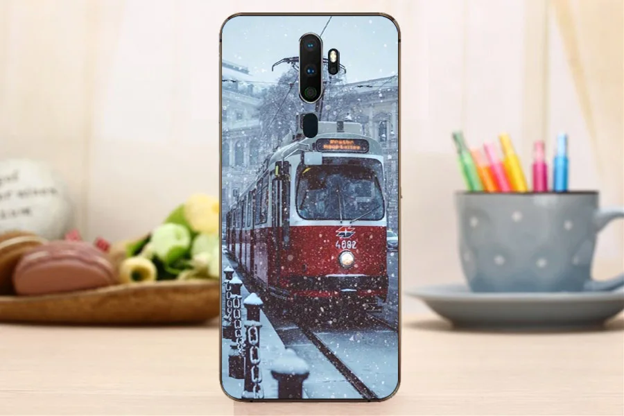 Для OPPO A5 чехол роскошный чехол из ТПУ и силикона чехол s для OPPO A9 задняя крышка телефона Funda Coque