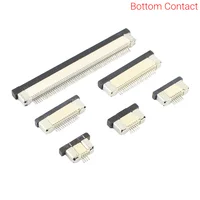 10pcs FPC FFC 0.5mm Pitch Drawer Flat Cable Connector Top / Bottom Contact 4P 5P 6P 8P 10P 12P 14P 16P 20P 16P 30P 32P 40P 45P 4