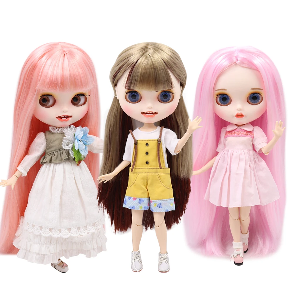 ICY 1/6 Blyth наряды индивидуальные кукла белая кожа и суставы тела с открытым ртом матовое лицо для девочки подарок Игрушка Специальное предложение