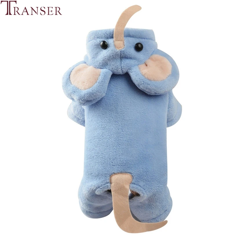 Костюм для собаки слона Transer синий теплый флисовый женский комбинезон спортивный