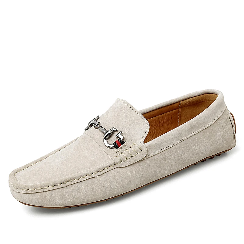 

2022 Spring Summer New Men's Loafers Comfortable Flat Men Casual Shoes Slip-On Soft Suede Leather Driving Shoes Man Moccasins