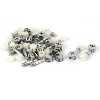 

ELEG-Furniture Connecting Fitting Knock Down Furniture Cam LOCK Connecting Fitting Dowel Nut Assembly 20 Sets