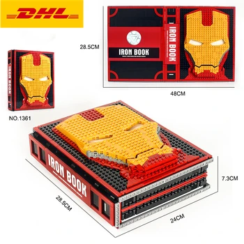 

DHL IN STOCK SY1361 2615Pcs Marvel Avenger Iron Man Collections Book Building Blocks Bricks Toys Christams Gifts For Children