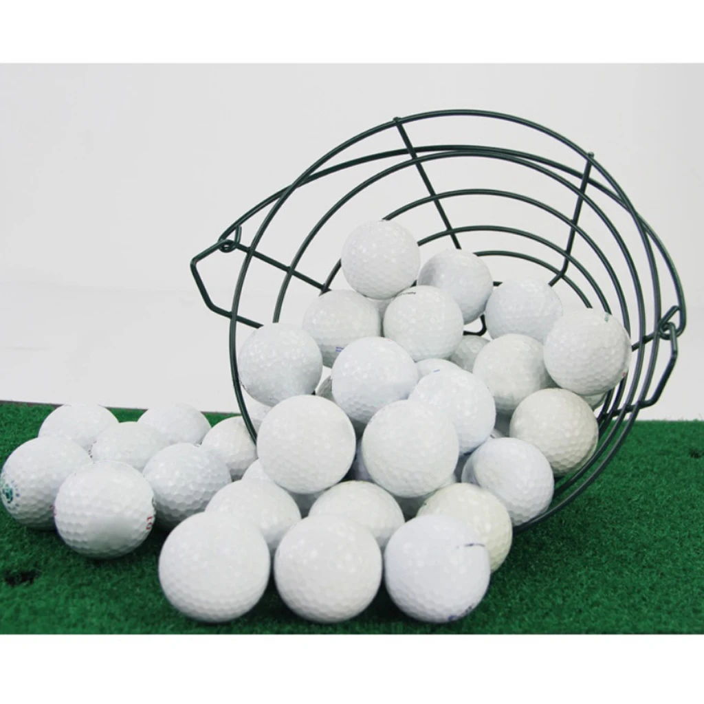 Anti-rust Golf Range Basket Indoor Outdoor Golf Balls Bucket Container Holder Carrier for 30 Balls