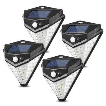 

38LED Solar Powered Motion Sensor Light Outdoor Garden Security Wall Lights 4Pack