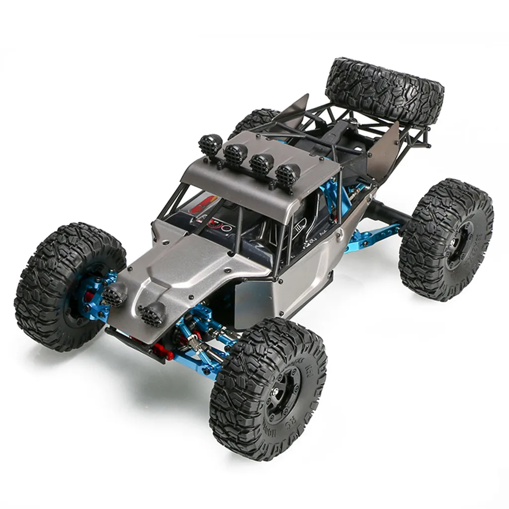 Серый FY-03H 1/12 2,4G 4WD RC скалолазание игрушки 1/12 Масштаб 2,4G 4WD пульт дистанционного управления 50 км/ч высокая скорость RC автомобиль внедорожник подарок - Цвет: Серый