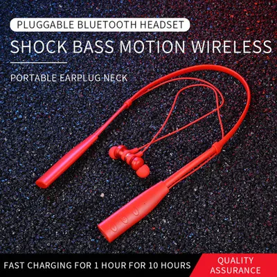 Легкие спортивные Bluetooth-наушники встроенные на шею можно вставить в tf-карту