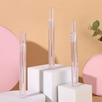 

5pcs Empty Bottle Cosmetic Container Lip Gloss Empty Tube Clear Crystal Lip Glaze Lip Balm Containers Refillable Bottles 1.6ml