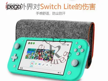 

IPEGA PG-SL008 Little Grey Wolf Storage Bag with Game Card Slot Double Storage Protection Bag for Switch Lite