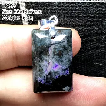

Top Natural Royal Purple Sugilite Pendant For Woman Man Gift Water Drop Crystal Beads Silver South Africa Gemstone Jewelry AAAAA