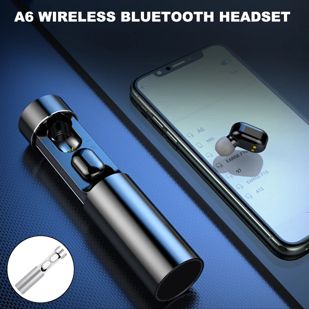 Willkey A6 беспроводные Bluetooth TWS наушники гарнитура стерео бас наушники для iPhone samsung Xiaomi телефон наушники