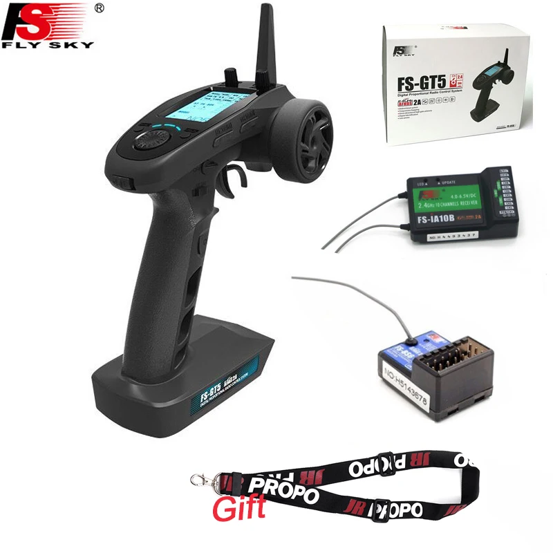 New Flysky FS-GT5 2.4G 6CH Transmitter remote control with FS-BS6 Receiver Built-in Gyro Fail-Safe for RC Car Boat | Игрушки и хобби