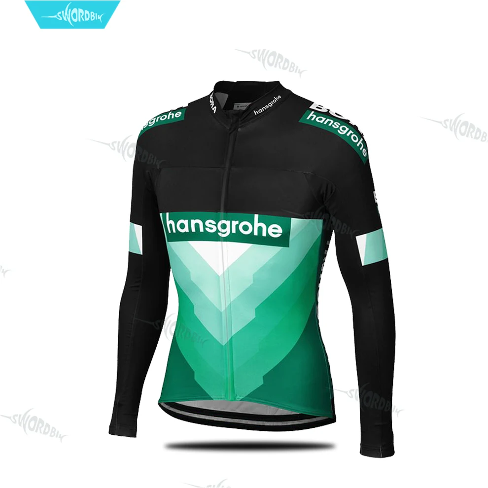Long Sleeve Jersey Одежда для велоспорта Boraing Pro Team, комплект из Джерси с длинным рукавом Hansgrohe, мужская униформа, весна-осень, дышащий костюм, Ropa Ciclismo - Цвет: Long Sleeve Jersey