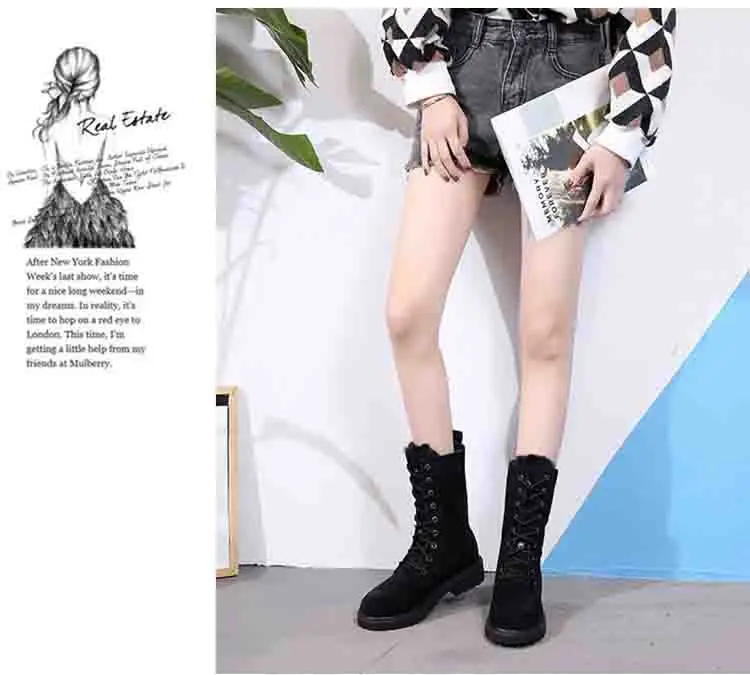Women's Snow Boots Keep Warm Thick Fur Shoes Very Warm Winter Female Warm Plush Snow Women Boots Large Size Botas Mujer