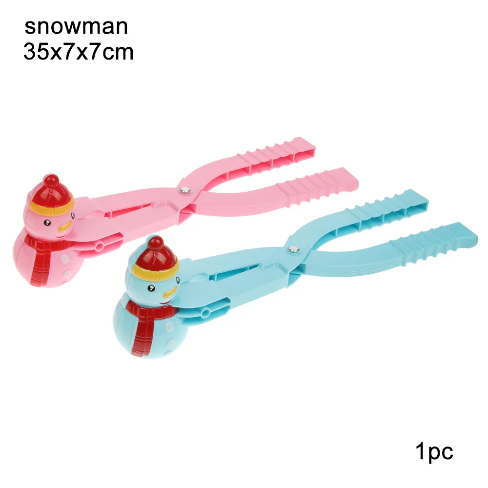 snowman random Мультфильм Прекрасный утка в форме снежок производитель клип дети открытый зимний снег Песок Плесень Инструмент Творческий открытый забавные аксессуары - Цвет: snowman random