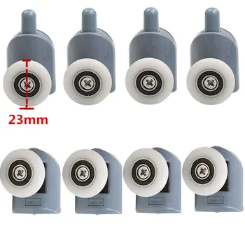 

8pcs Diameter 23mm Shower Door Rollers/Runners/Wheels shower room pulley Replacement 4top +4bottom