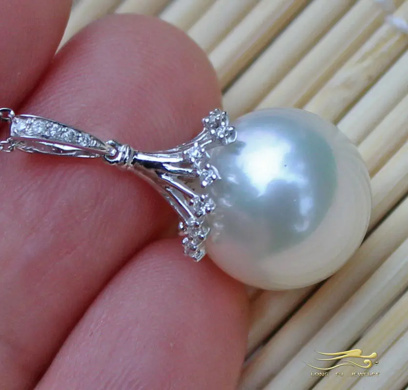 

50"baroque AAA 8-9 MM SOUTH SEA NATURAL White PEARL NECKLACE